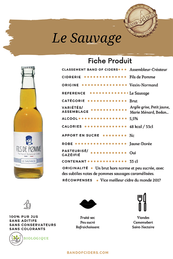 Le Cidre Brut 33cl (x12) – FILS DE POMME